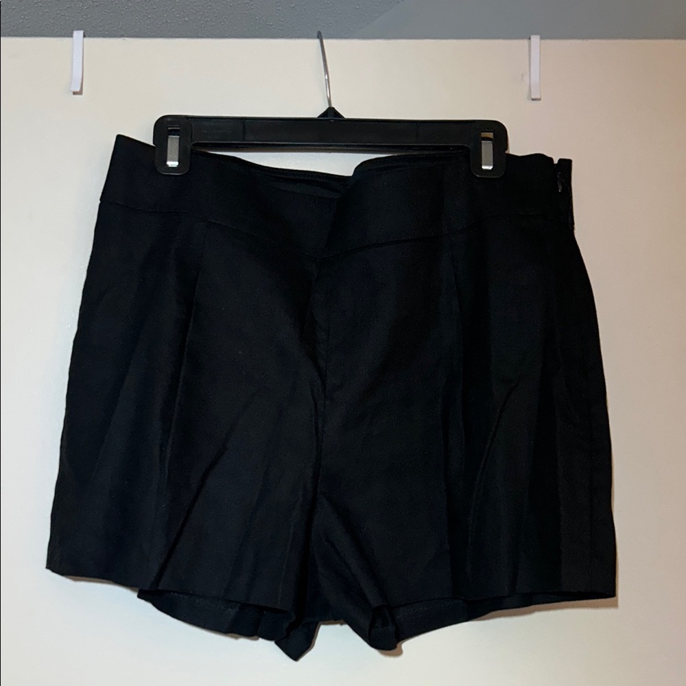Midi High Rise Express Black Women's Shorts